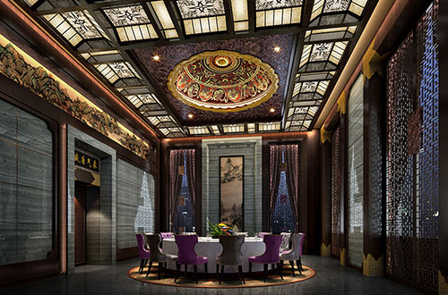 克拉玛依低调奢华的新中式酒店设计效果图