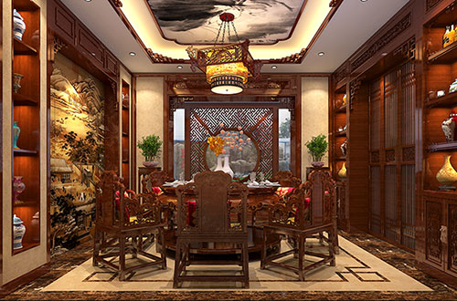 克拉玛依温馨雅致的古典中式家庭装修设计效果图