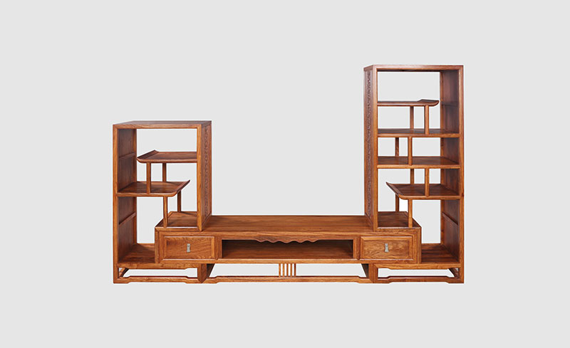 克拉玛依中式装饰厅柜组合家具效果图