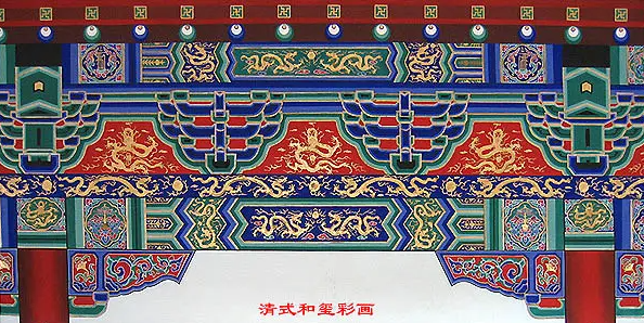 克拉玛依中国建筑彩画装饰图案